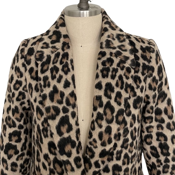 Love Token Leopard Print Coat Size XS - Picture 2 of 11